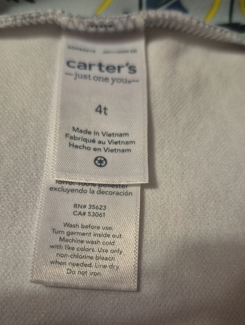 Carter's Light Blue Long-Sleeve Swim Suit with Orange Zip